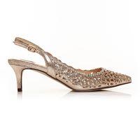 Moda in Pelle Lunas Gold Medium Occasion Shoes