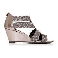 Moda in Pelle Palencia Pewter Medium Smart Sandals