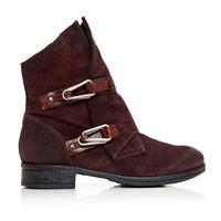 moda in pelle alera burgundy low casual short boots