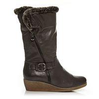 Moda in Pelle Dionisa Dark Grey Low Casual Long Boots