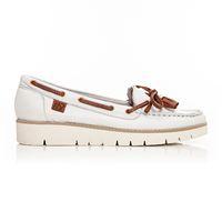 Moda in Pelle Aledos White Low Casual Shoes