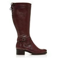 Moda in Pelle Taverna Dark Brown Low Smart Long Boots