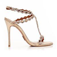 Moda in Pelle Santona Champagne Very High Occasion Sandal