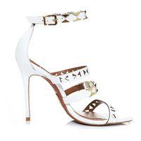 Moda in Pelle Ricci White High Occasion Sandals