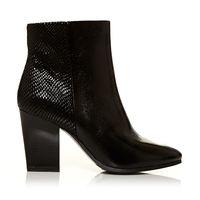 moda in pelle macina black high smart short boots