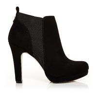 Moda in Pelle Barbra Black V High Smart Short Boots