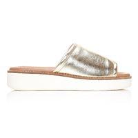 Moda in Pelle Nieves Gold Low Casual Sandals