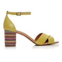 Moda in Pelle Liano Yellow High Smart Sandals