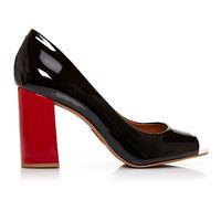 Moda in Pelle Calandre Black High Smart Shoes