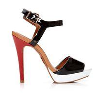 Moda in Pelle Romia Black Very High Smart Sandals