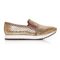 Moda in Pelle Fiorello Gold Low Leisure Shoes