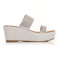 Moda in Pelle Wendo Silver Low Smart Sandals