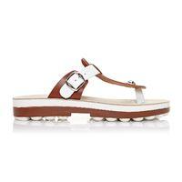 Moda in Pelle Nasca Tan-White