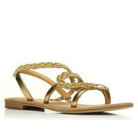 Moda in Pelle Tempest Gold Flat Day Sandals