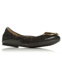 Moda in Pelle Elicia Black Flat Day Shoes