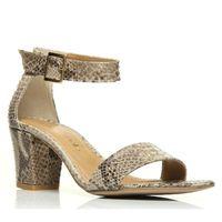 moda in pelle maubry natural heeled day sandals