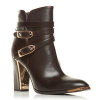 Moda in Pelle Kartell Dark Brown Smart Short Boots