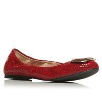 Moda in Pelle Elicia Red Flat Day Shoes