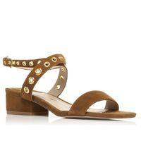 moda in pelle lohan tan heeled day sandals