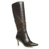 Moda in Pelle Santina Black Smart Mid Calf Boots