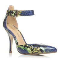 Moda in Pelle Kace Blue Heeled Day Shoes