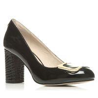 Moda in Pelle Cabo Black Heeled Day Shoes