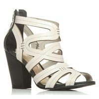 Moda in Pelle Lavishly Black Heeled Day Sandals