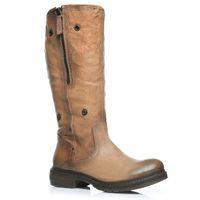 Moda in Pelle Gangnam Tan Casual Long Boots