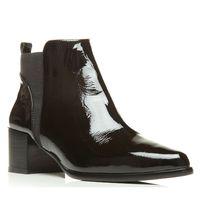 moda in pelle kasie black smart short boots