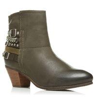 moda in pelle bronti taupe casual short boots