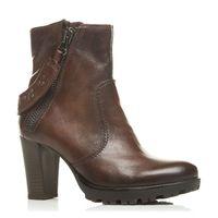 Moda in Pelle Curley Brown Casual Short Boots