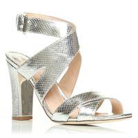 Moda in Pelle Linkton Silver Heeled Glitz/Glam Sandals