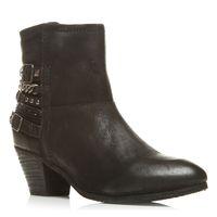 moda in pelle bronti black casual short boots