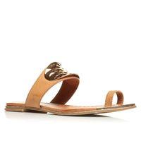 Moda in Pelle Nimie Tan Flat Day Sandals