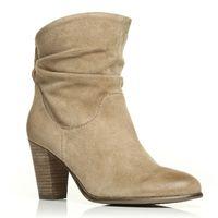 moda in pelle chloie taupe casual short boots