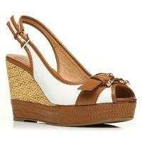 Moda in Pelle Palomina White Wedged Day Sandals
