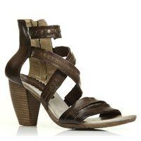 Moda in Pelle Laguna Dark Brown Heeled Day Sandals