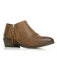 moda in pelle benita tan casual short boots