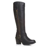 moda in pelle idabesq black casual long boots