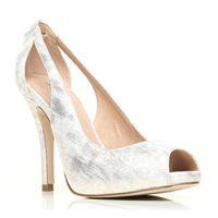 moda in pelle distinct white glitzglam shoes