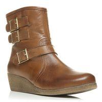 moda in pelle abina tan casual short boots