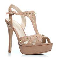 Moda in Pelle Solars Taupe Heeled Glitz/Glam Sandals