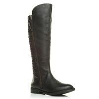 moda in pelle geovani black casual long boots