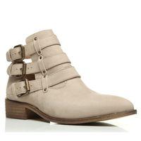 moda in pelle bobbie taupe casual short boots