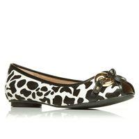 Moda in Pelle Franchesca Monochrome Flat Day Shoes