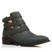 Moda in Pelle Bobbie Black Casual Short Boots