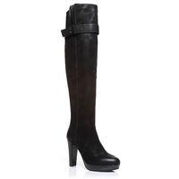 moda in pelle selestial black smart long boots