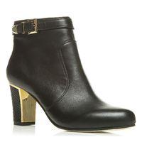 moda in pelle lombard black smart short boots