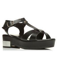 Moda in Pelle Quetta Black Heeled Day Sandals