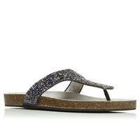 Moda in Pelle Newquays Navy Flat Day Sandals